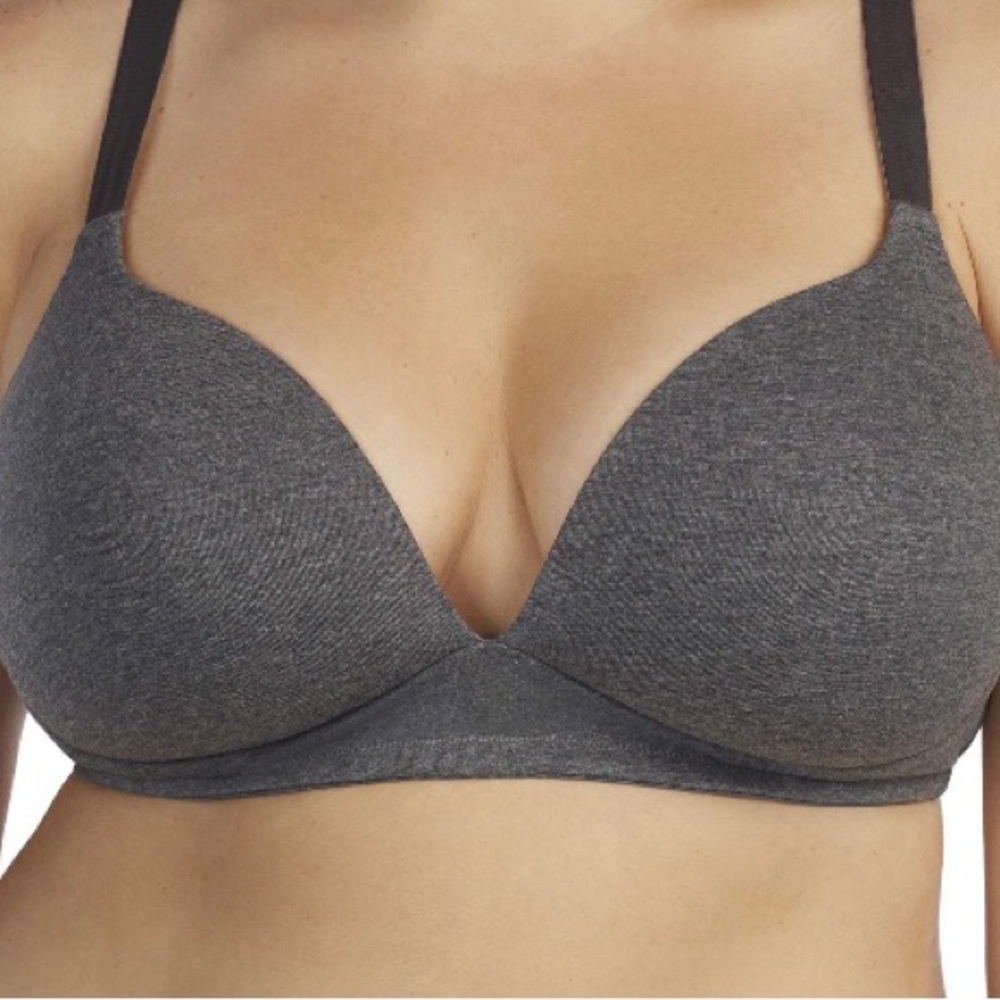 DREAMFIT/Full Figure Plus Micro T-Shirt Bra Full Coverage Smoothing U-Back /40DD